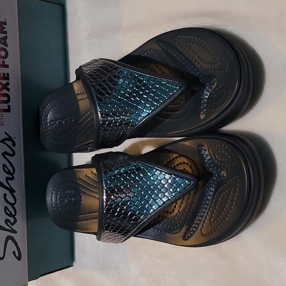 Women's Skechers Dual Crocs Comfort Sandals